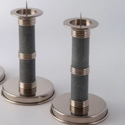 Galucharme Sky Blue Candlestick # 2 by Nino Basso