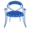 Garden Blue Chair with Armrests by Carlo Rampazzi