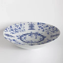Garden Of Eden Porcelain Large Bowl With Blue Decoration