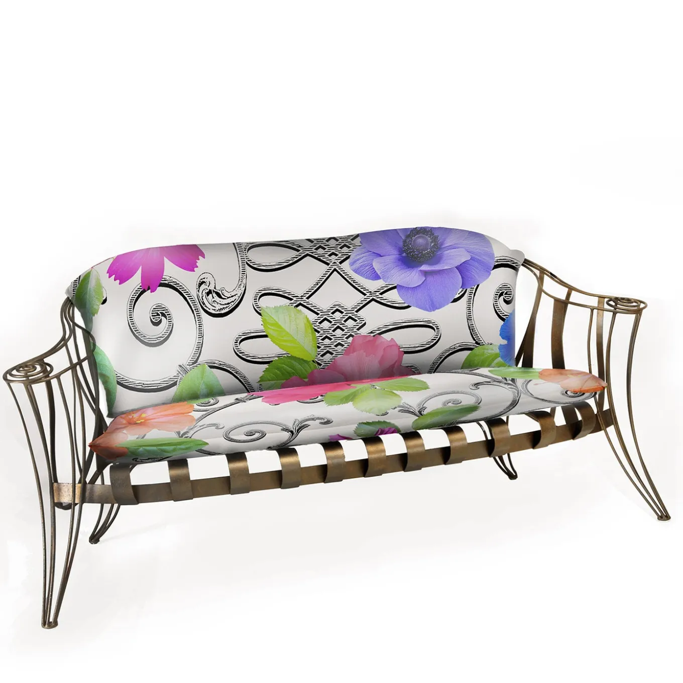 Garden White Flower sofa by Carlo Rampazzi