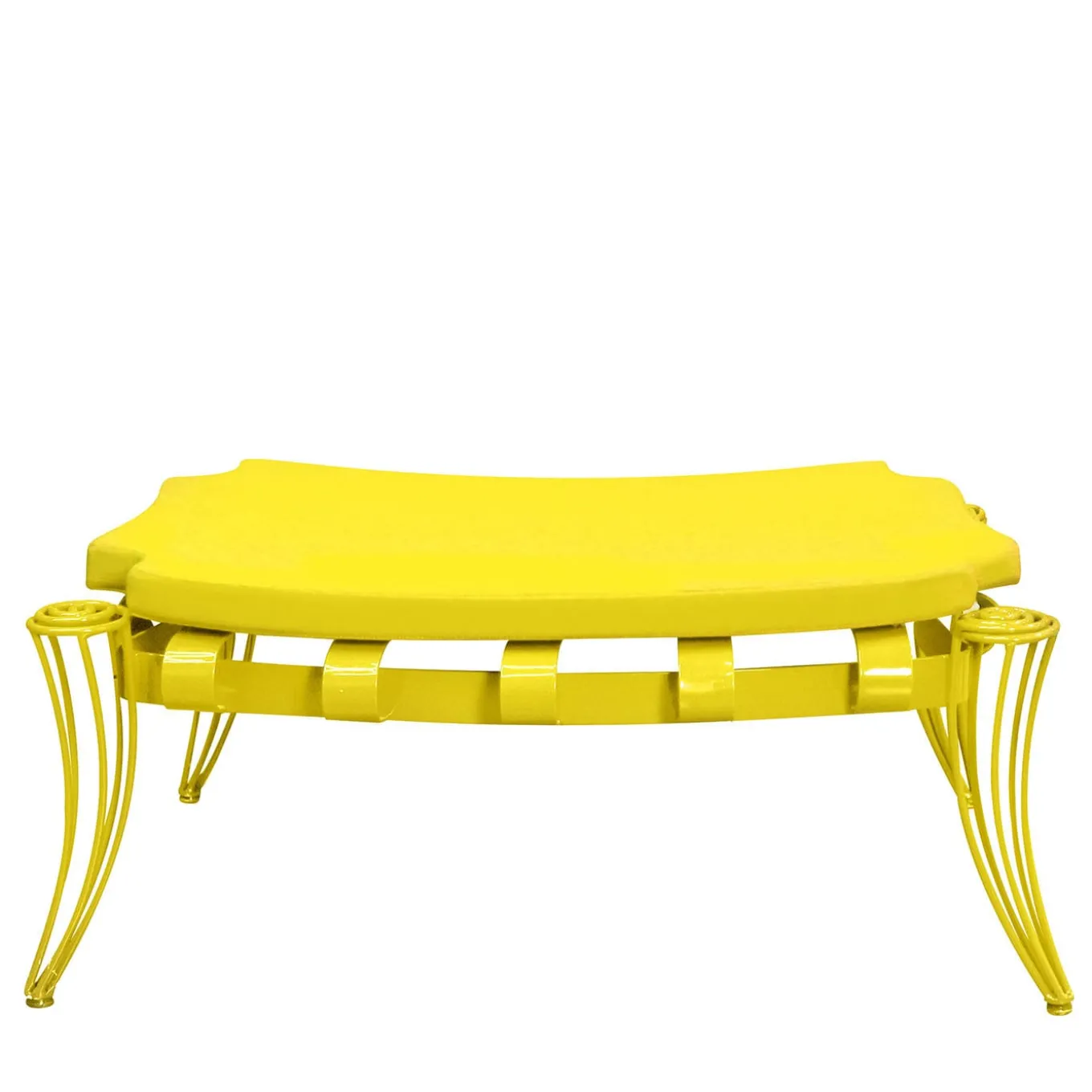 Garden Yellow Pouf by Carlo Rampazzi