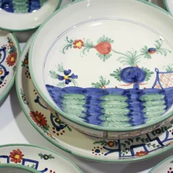 Garofano Set of 6 Soup Plates and 6 Dinner Plates by Lorenza Adami