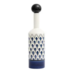 Gemini Decorative Blue Bottle with Lid