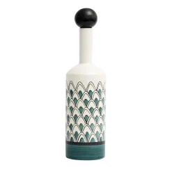 Gemini Decorative Green Bottle with Lid