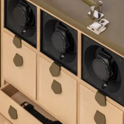 Geneve Watches Trunk in Green Leather