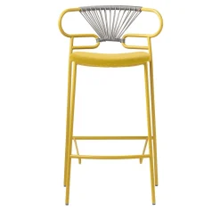 Genoa Cross Yellow Stool by Cesare Ehr
