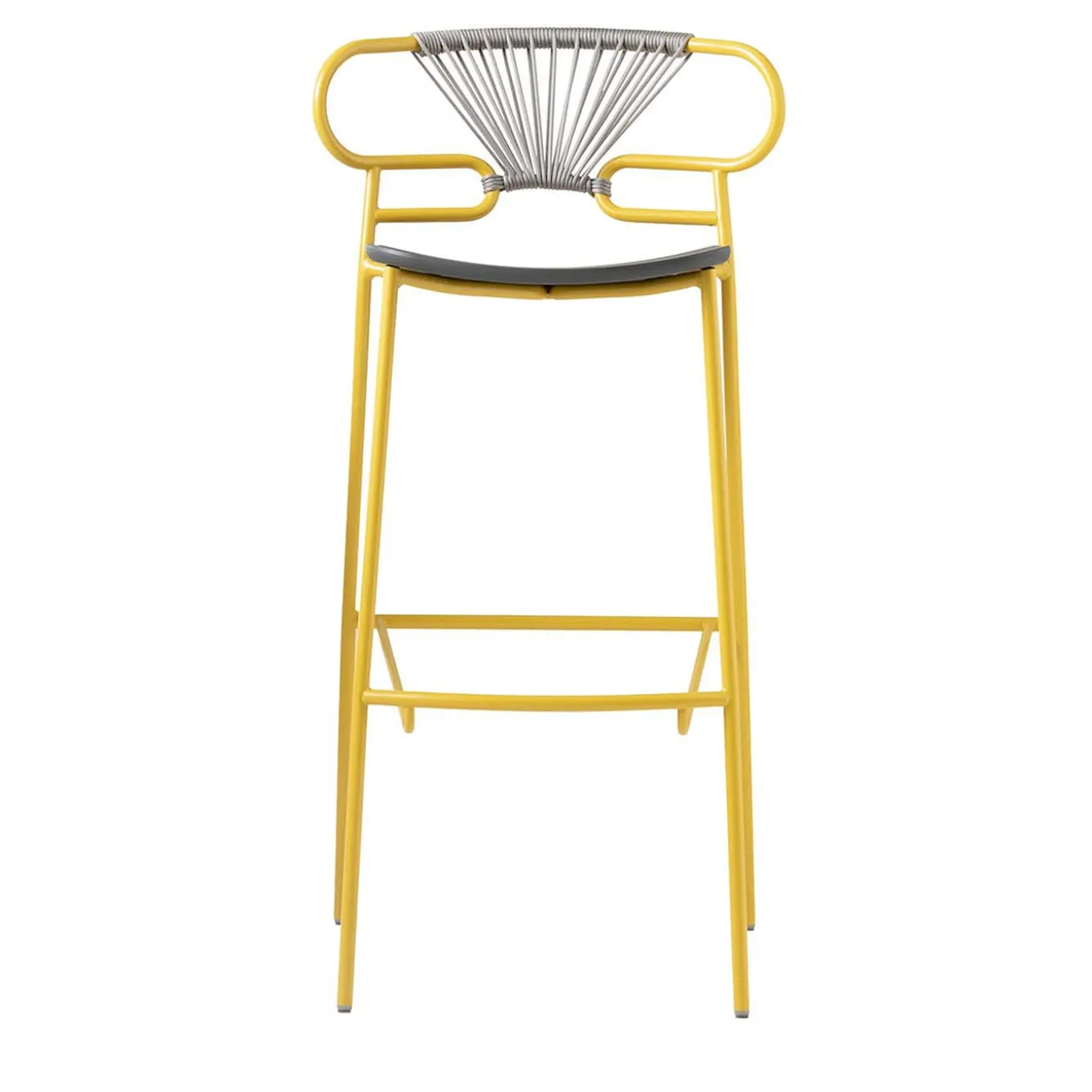 Genoa Yellow and Gray Stool by Cesare Ehr