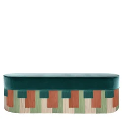 Geo Stripe Polychrome Bench #1