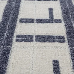 Geometric Ace Hand Knotted Rug by Vimar 1991