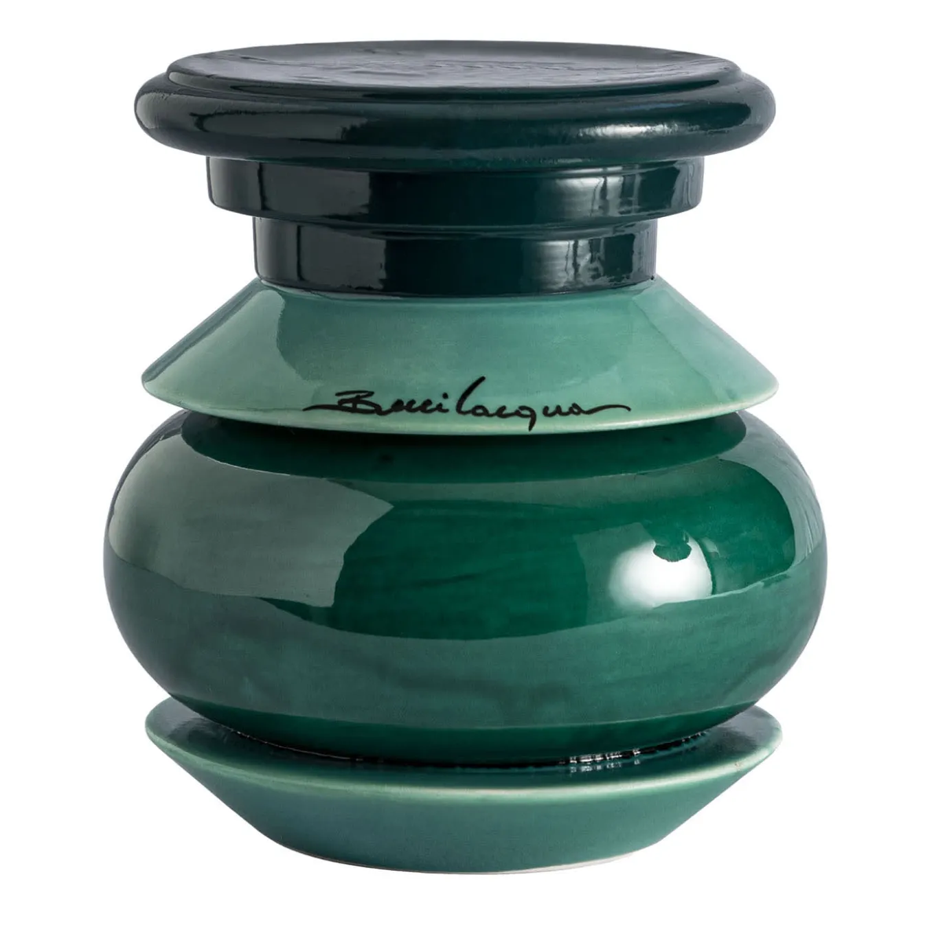 Geometric Green Candle Holder