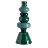 Geometric Tall Green Candlestick