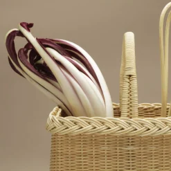 Gerbera 4-Slot Flatware Wicker Basket