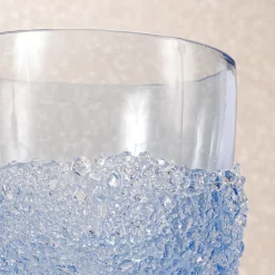 Ghiaccio Light-Blue Glass Vase