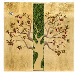 Giù in giardino Triptych