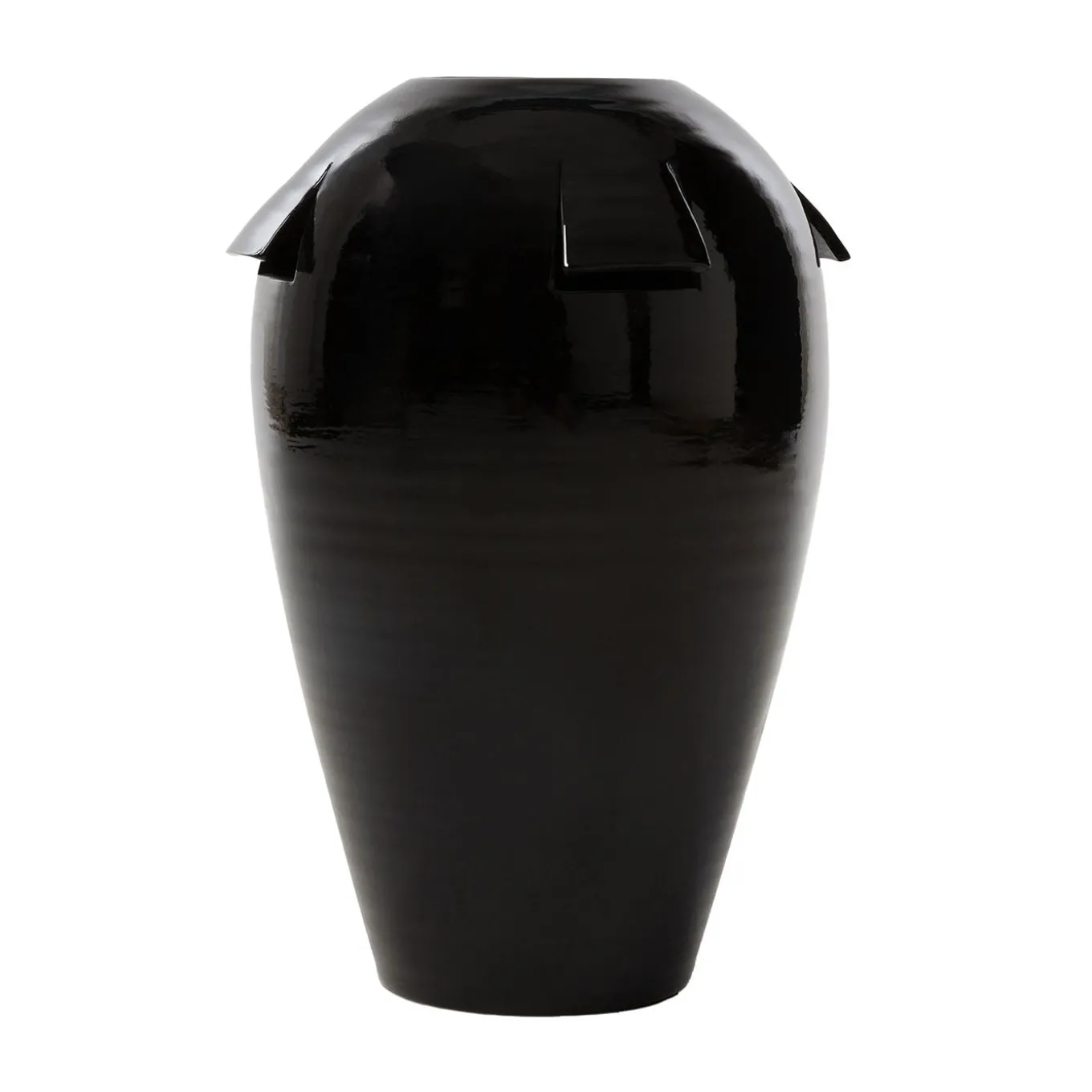 Giara Black Ceramic Vase