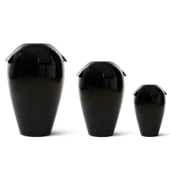Giara Black Ceramic Vase