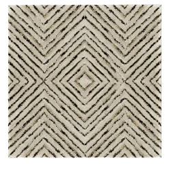 Ginger Beige Geometric Rug by Janice Joostema
