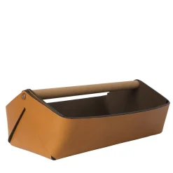 Gino Large Ocher Basket by Cristian Loddo