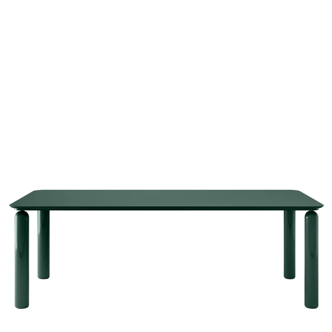 Gio Green Walnut Wood Dining Table by Norberto Delfinetti