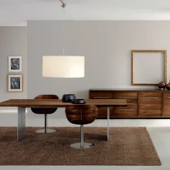 Gioconda Swivel Walnut Chair by C.R. & S. Riva 1920