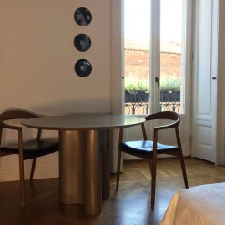 Giorgia Liquid Bronze Round Table