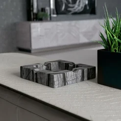 Giorgio Collection Black Kenya Marble Ashtray