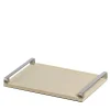 Giove Small Ivory Leather Tray