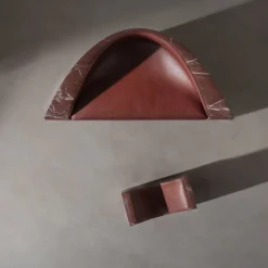 Ægir Red Marble Armchair