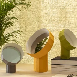 Girasole 20 Lime-Green Table Mirror by Paronetto and Botticelli
