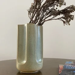 Giuseppe Bruma Matte Green Glazed Ceramic Vase