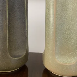 Giuseppe Musgo Gray Glazed Ceramic Vase