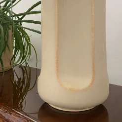 Giuseppe Sabbia Matte Beige Glazed Ceramic Vase