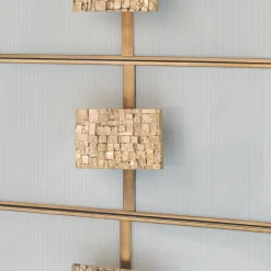 Glass and Satin Brass Dresser