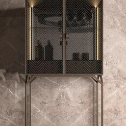 Glass Bar Cabinet