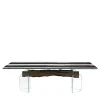 Glass&Wood Venezia Table in Black Oak