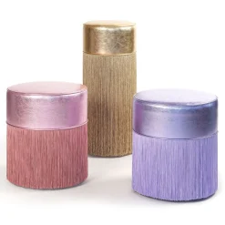 Gleaming Gold Metallic Leather Bar Stool By Lorenza Bozzoli