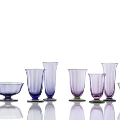 Glicine Purple Twisted Wine Glass