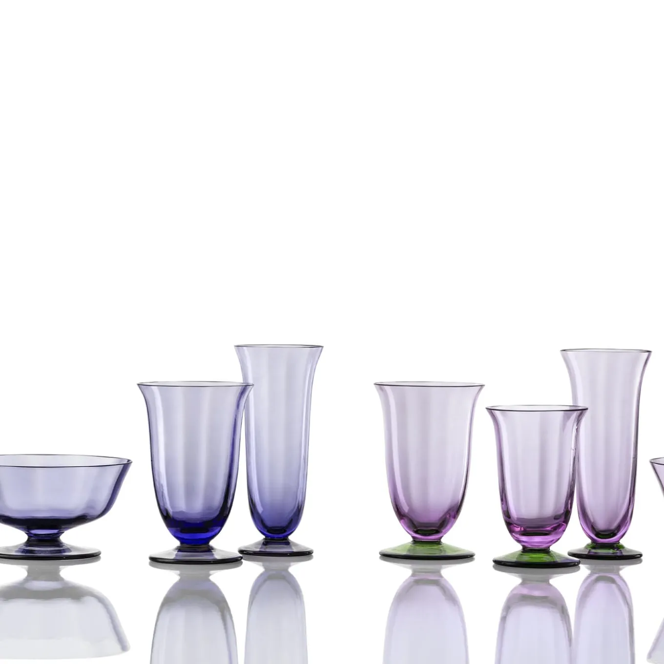 Glicine Purple Twisted Wine Glass