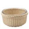Glicine Soufflé Mold with Wicker Basket