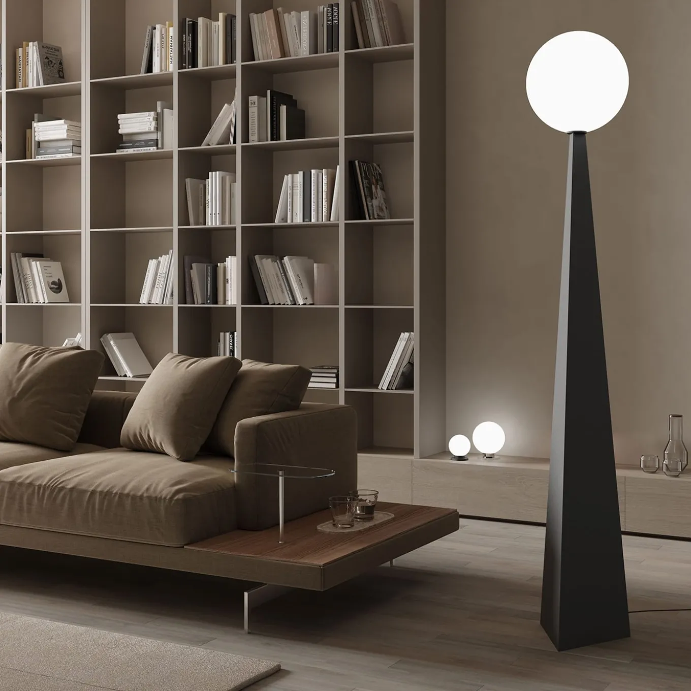 GLO Black Floor Lamp