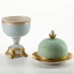 Gloria Plate with Damasco Cloche