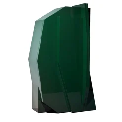 Glossy Lacquered Green Storage Cabinet