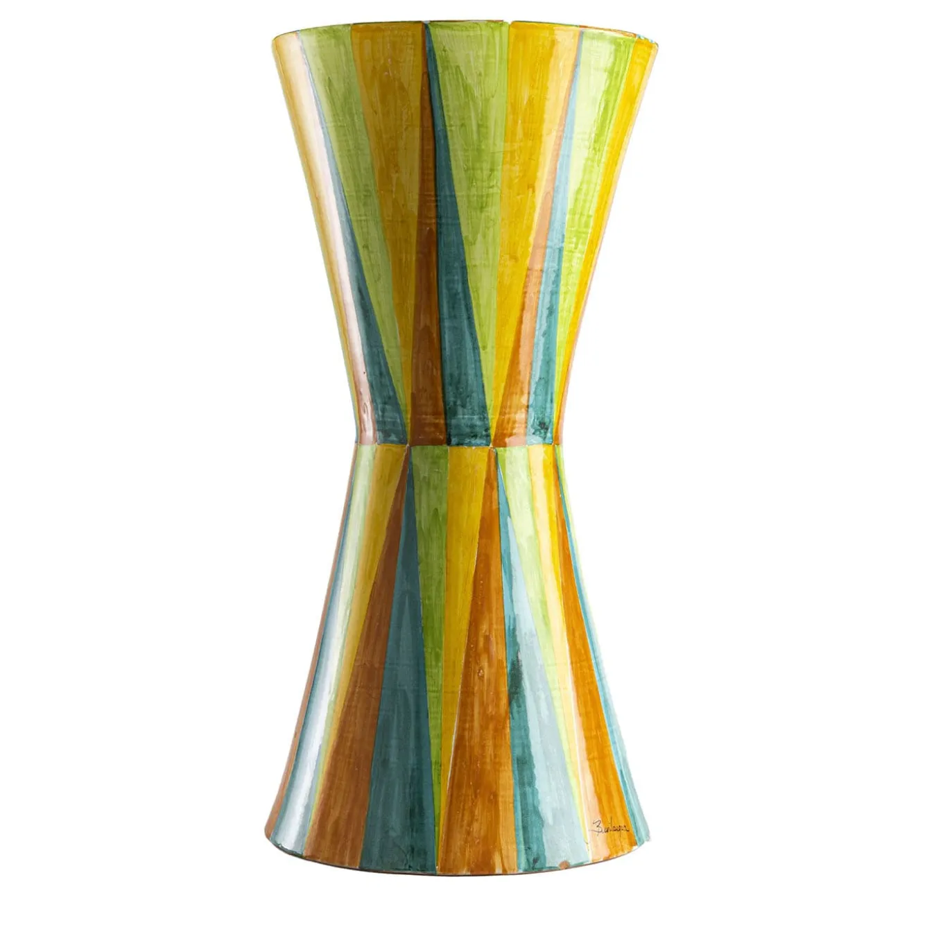 Glossy Multicolor Rhombus Pattern Decor Ceramic Table