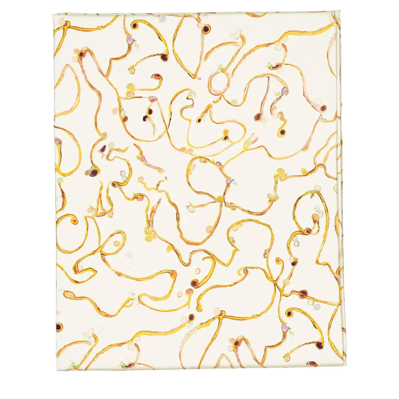 Gocce di Luce White and Orange Tablecloth