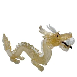 Gold Chinese Dragon Statuette