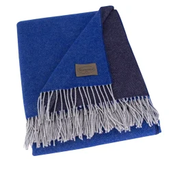 Gold Double Blue Plaid