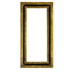 Gold Leaf & Walnut Laquered Cassonetto Frame