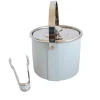 Gold Light Blue Ice Bucket