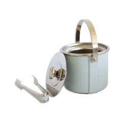 Gold Light Blue Ice Bucket