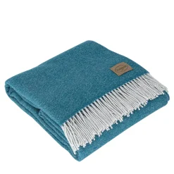 Gold Light Blue Plaid